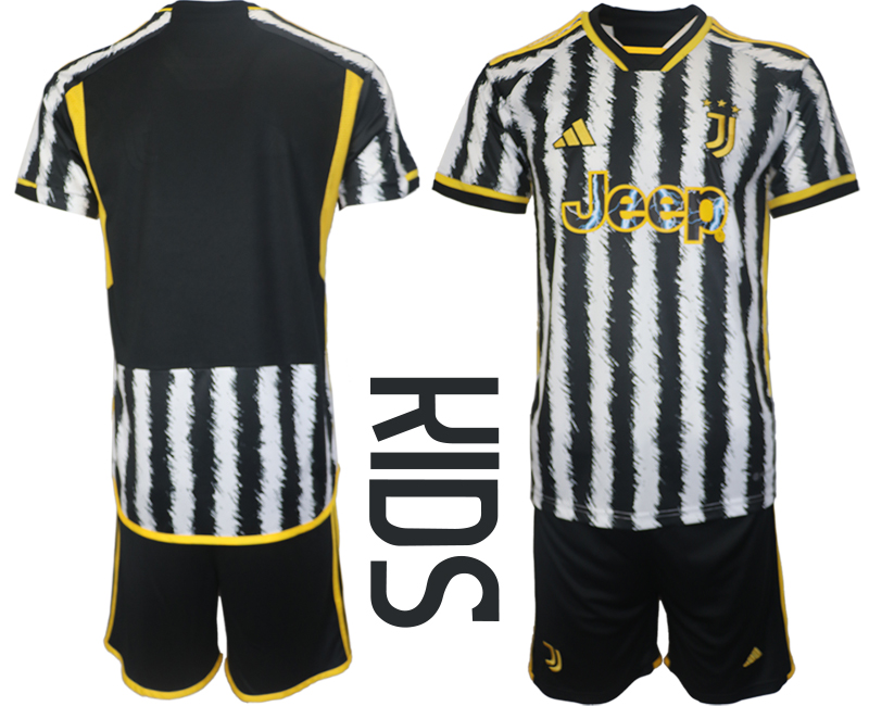Youth 2023-2024 Juventus FC home soccer jersey->juventus jersey->Soccer Club Jersey